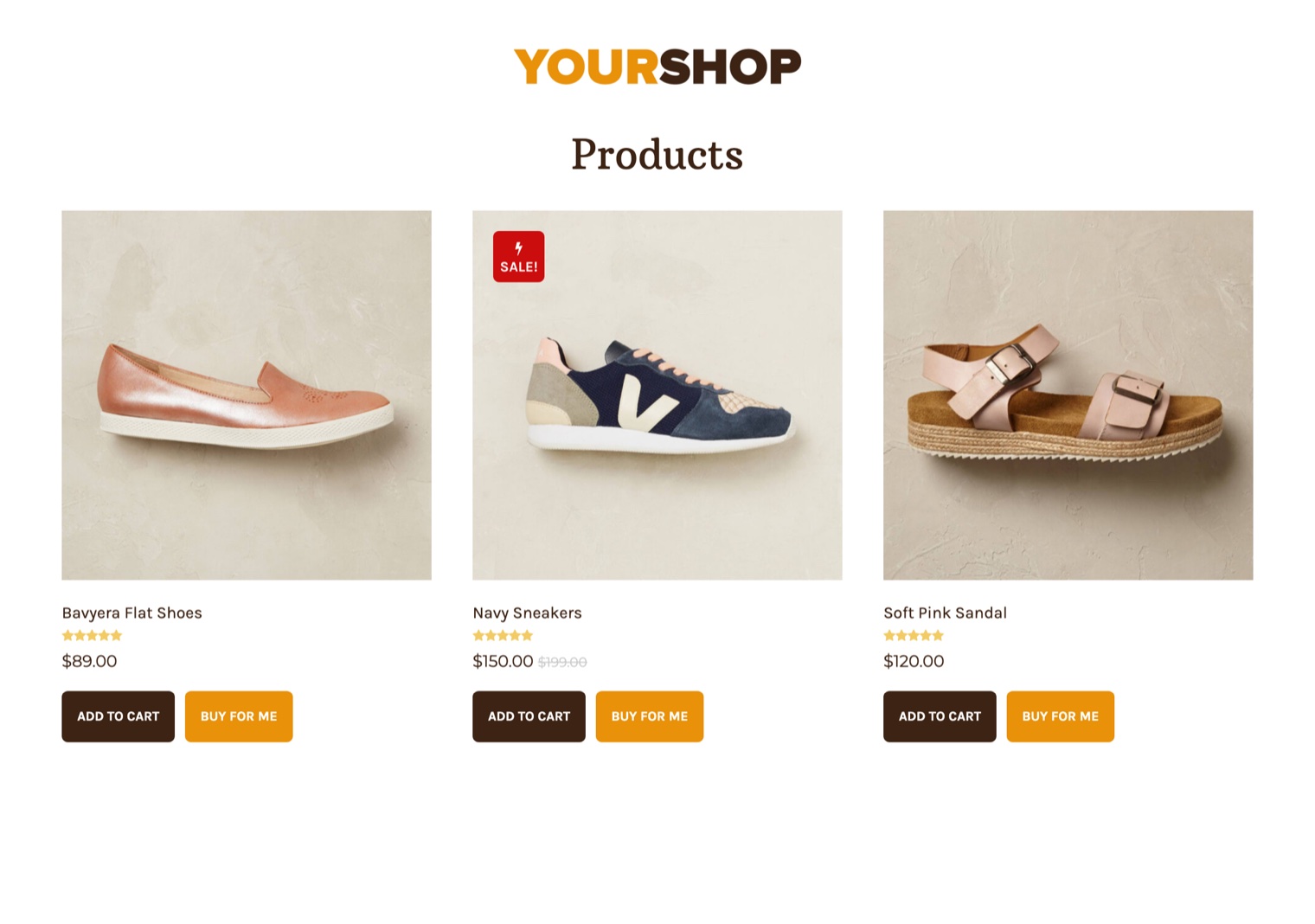 BuyForMe plugin demo